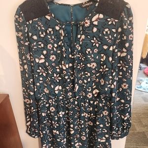 Green floral dress Express